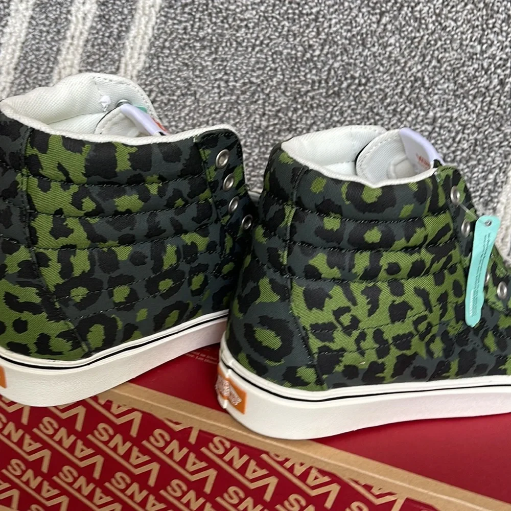 Vans Comfycush Sk8-Hi Leopard Cactus / Scarab MENS - Picture 15 of 16